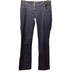 Eccoci Denim Dark Blue Stretch Jeans Bootcut Womens Size 6